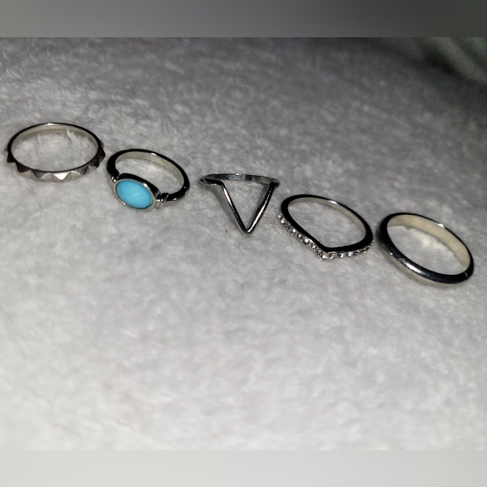 5 piece stackable ring set - Picture 2 of 4